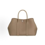 HERMES Garden Party 36 Silver clasp handbag 36 Women 1C Poussiere dust color